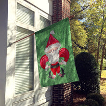 Load image into Gallery viewer, Christmas Santa Fleur de lis Flag Canvas House Size