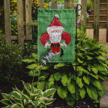 Load image into Gallery viewer, Christmas Santa Fleur de lis Garden Flag – Decorative Outdoor Yard Flag