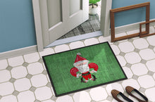 Load image into Gallery viewer, Christmas Santa Fleur de lis Doormat - 24x36 Decorative Floor Mat – Indoor/Outdoor Rug