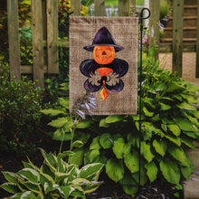 Load image into Gallery viewer, Halloween Pumpkin Bat Fleur de lis Garden Flag – Decorative Outdoor Yard Flag