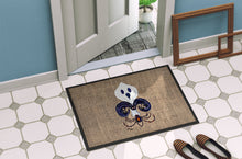 Load image into Gallery viewer, Halloween Ghost Spider Bat Fleur de lis Doormat - 24x36 Decorative Floor Mat – Indoor/Outdoor Rug