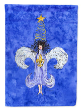 Load image into Gallery viewer, Christmas Angel Fleur de lis Garden Flag – Decorative Outdoor Yard Flag