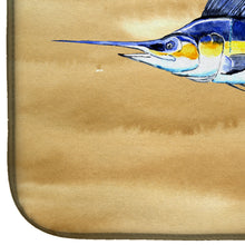 Load image into Gallery viewer, Swordfish on Sandy Beach Dish Drying Mat – Absorbent, Artistic Kitchen Essentials 8754DDM