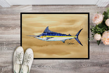 Load image into Gallery viewer, Swordfish on Sandy Beach Doormat - 24x36 Decorative Floor Mat – Indoor/Outdoor Rug