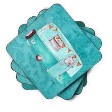 Load image into Gallery viewer, Welcome to the Trailer  Coasters - Set of 4 Lightweight Foam, Absorbent Drink Coasters