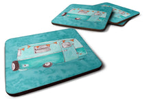 Load image into Gallery viewer, Welcome to the Trailer  Coasters - Set of 4 Lightweight Foam, Absorbent Drink Coasters