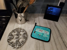 Load image into Gallery viewer, Welcome to the Trailer Pot Holders - Set of 2 Decorative Kitchen Helpers | Made in the USA 8762PTHD