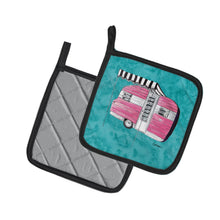 Load image into Gallery viewer, Welcome to the Trailer Pot Holders - Set of 2 Decorative Kitchen Helpers | Made in the USA 8764PTHD