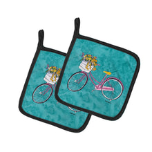 Load image into Gallery viewer, Welcome to the Trailer Pot Holders - Set of 2 Decorative Kitchen Helpers | Made in the USA 8765PTHD
