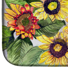 Load image into Gallery viewer, Sunflowers Dish Drying Mat – Absorbent, Artistic Kitchen Essentials 8766DDM