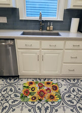 Load image into Gallery viewer, Sunflowers Machine Washable Memory Foam Mat 8766RUG