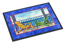Load image into Gallery viewer, Adirondack Chairs Blue Doormat - 24x36 Decorative Floor Mat – Indoor/Outdoor Rug