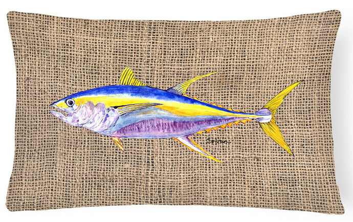 Fish - Tuna Decorative   Canvas Fabric Pillow