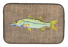 Load image into Gallery viewer, Fish - Snook Dish Drying Mat – Absorbent, Artistic Kitchen Essentials 8772DDM