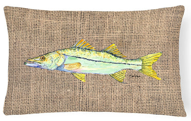 Fish - Snook Decorative   Canvas Fabric Pillow