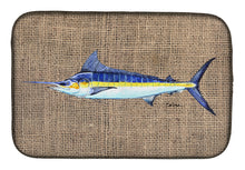 Load image into Gallery viewer, Fish - Marlin Dish Drying Mat – Absorbent, Artistic Kitchen Essentials 8773DDM