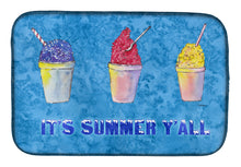 Load image into Gallery viewer, Snowballs and Snowcones Dish Drying Mat – Absorbent, Artistic Kitchen Essentials 8779DDM