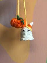 Load image into Gallery viewer, Spooky Crocheted Car Mirror Accessory