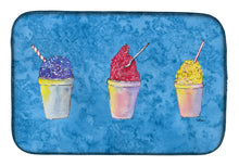 Load image into Gallery viewer, Snowballs and Snowcones Dish Drying Mat – Absorbent, Artistic Kitchen Essentials 8780DDM