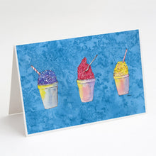 Load image into Gallery viewer, Snowballs and Snowcones Greeting Cards -  Blank Note Cards – 8-Pack of Artist-Designed Cards with Envelopes