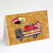 Load image into Gallery viewer, Lucky Dog Vendor Greeting Cards -  Blank Note Cards – 8-Pack of Artist-Designed Cards with Envelopes