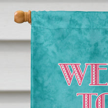 Load image into Gallery viewer, Welcome to the trailer Flag Canvas House Size