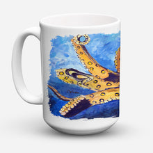 Load image into Gallery viewer, Octopus Dishwasher Safe Microwavable Ceramic Coffee Mug 15 ounce 8794CM15
