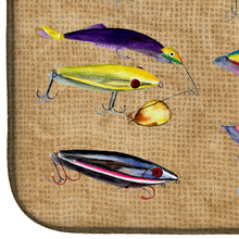 Load image into Gallery viewer, Fishing Lures Dish Drying Mat – Absorbent, Artistic Kitchen Essentials 8796DDM
