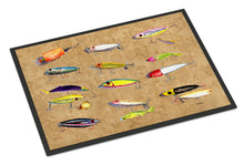Load image into Gallery viewer, Fishing Lures Doormat - 24x36 Decorative Floor Mat – Indoor/Outdoor Rug