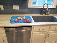 Load image into Gallery viewer, Mermaid and Merman Dish Drying Mat – Absorbent, Artistic Kitchen Essentials 8801DDM