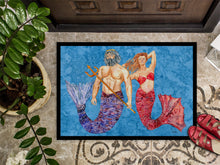 Load image into Gallery viewer, Mermaid and Merman Doormat - 24x36 Decorative Floor Mat – Indoor/Outdoor Rug
