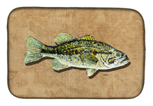 Load image into Gallery viewer, Small Mouth Bass Dish Drying Mat – Absorbent, Artistic Kitchen Essentials 8806DDM