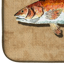Load image into Gallery viewer, Red Fish Dish Drying Mat – Absorbent, Artistic Kitchen Essentials 8807DDM