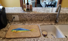 Load image into Gallery viewer, Dolphin Mahi Mahi Dish Drying Mat – Absorbent, Artistic Kitchen Essentials 8810DDM