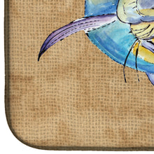 Load image into Gallery viewer, Blue Marlin Dish Drying Mat – Absorbent, Artistic Kitchen Essentials 8811DDM