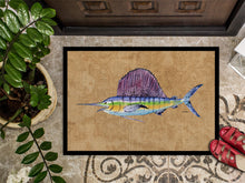 Load image into Gallery viewer, Swordfish Doormat - 24x36 Decorative Floor Mat – Indoor/Outdoor Rug
