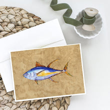 Load image into Gallery viewer, Tuna Fish Greeting Cards -  Blank Note Cards – 8-Pack of Artist-Designed Cards with Envelopes