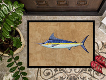 Load image into Gallery viewer, Blue Marlin Doormat - 24x36 Decorative Floor Mat – Indoor/Outdoor Rug