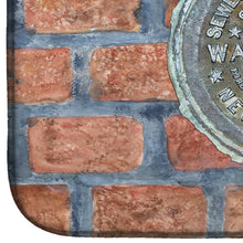 Load image into Gallery viewer, New Orleans Watermeter on Bricks Dish Drying Mat – Absorbent, Artistic Kitchen Essentials 8829DDM