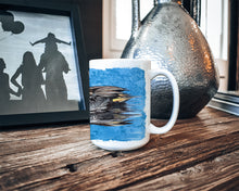 Load image into Gallery viewer, Teal Duck Dishwasher Safe Microwavable Ceramic Coffee Mug 15 ounce 8830CM15