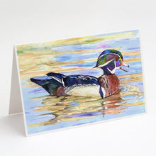Load image into Gallery viewer, Wood Duck Greeting Cards -  Blank Note Cards – 8-Pack of Artist-Designed Cards with Envelopes