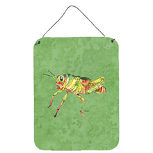 Load image into Gallery viewer, Grasshopper on Avacado Aluminium Metal Wall or Door Hanging Prints