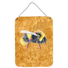 Load image into Gallery viewer, Bee on Gold Aluminium Metal Wall or Door Hanging Prints