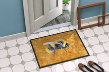 Load image into Gallery viewer, Bee on Gold Doormat - 24x36 Decorative Floor Mat – Indoor/Outdoor Rug