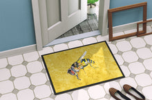 Load image into Gallery viewer, Bee on Yellow Doormat - 24x36 Decorative Floor Mat – Indoor/Outdoor Rug