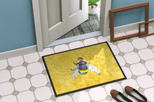 Load image into Gallery viewer, Bee on Yellow Doormat - 24x36 Decorative Floor Mat – Indoor/Outdoor Rug
