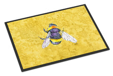 Load image into Gallery viewer, Bee on Yellow Doormat - 24x36 Decorative Floor Mat – Indoor/Outdoor Rug