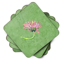 Load image into Gallery viewer, Gerber Daisy Pink Coasters - Set of 4 Lightweight Foam, Absorbent Drink Coasters