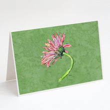 Load image into Gallery viewer, Gerber Daisy Pink Greeting Cards -  Blank Note Cards – 8-Pack of Artist-Designed Cards with Envelopes