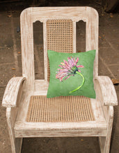 Load image into Gallery viewer, Gerber Daisy Pink   Canvas Throw Pillow - 14x14 Decorative Pillow – Art for Your Home &amp; Patio